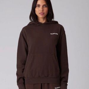 Talentless Coco/Dark Brown Lightweight Hoodie Pullover -  Medium 100% Cotton New